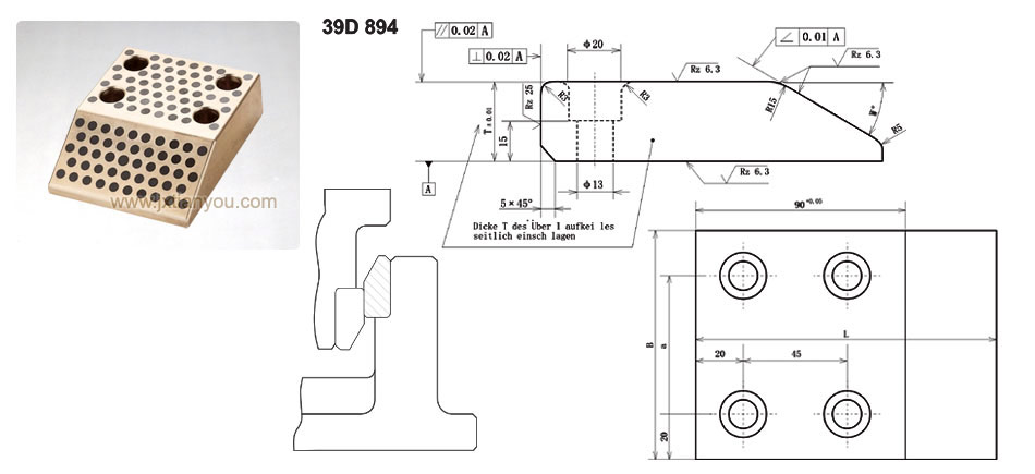 Commonly used guiding device for automobile molds